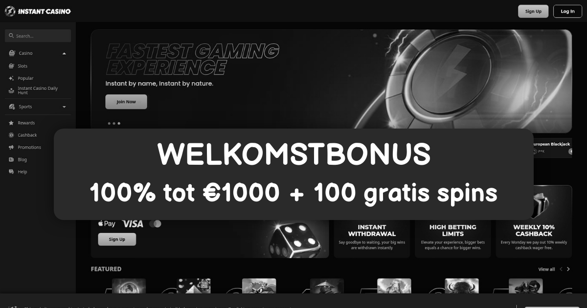 Instant Casino België: Beste Online Gokkasten